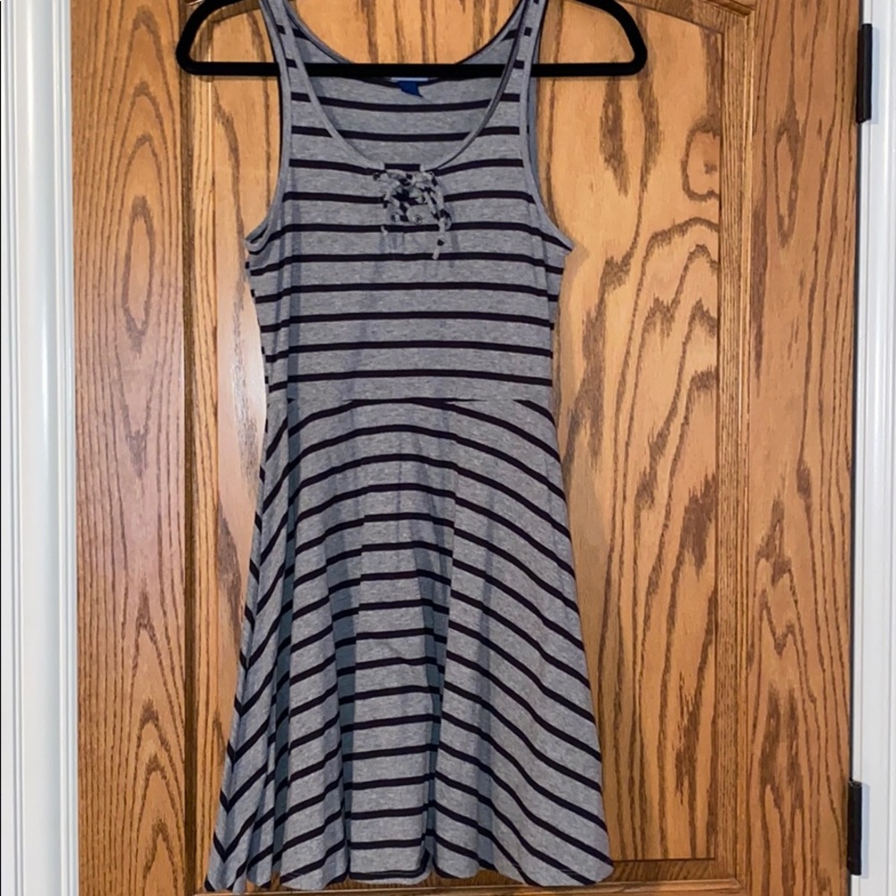 Striped skater dress